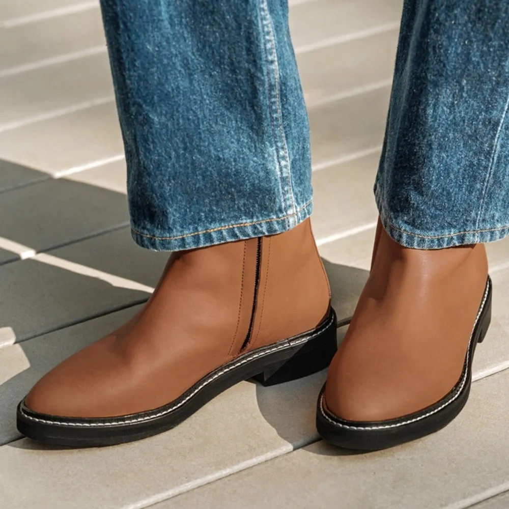 Jenni Kayne Blake Ankle Boot in Saddle NEW - Picture 9 of 9